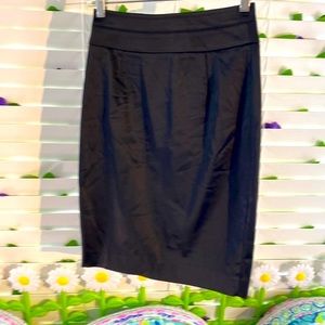 bebe black satiny feel skirt